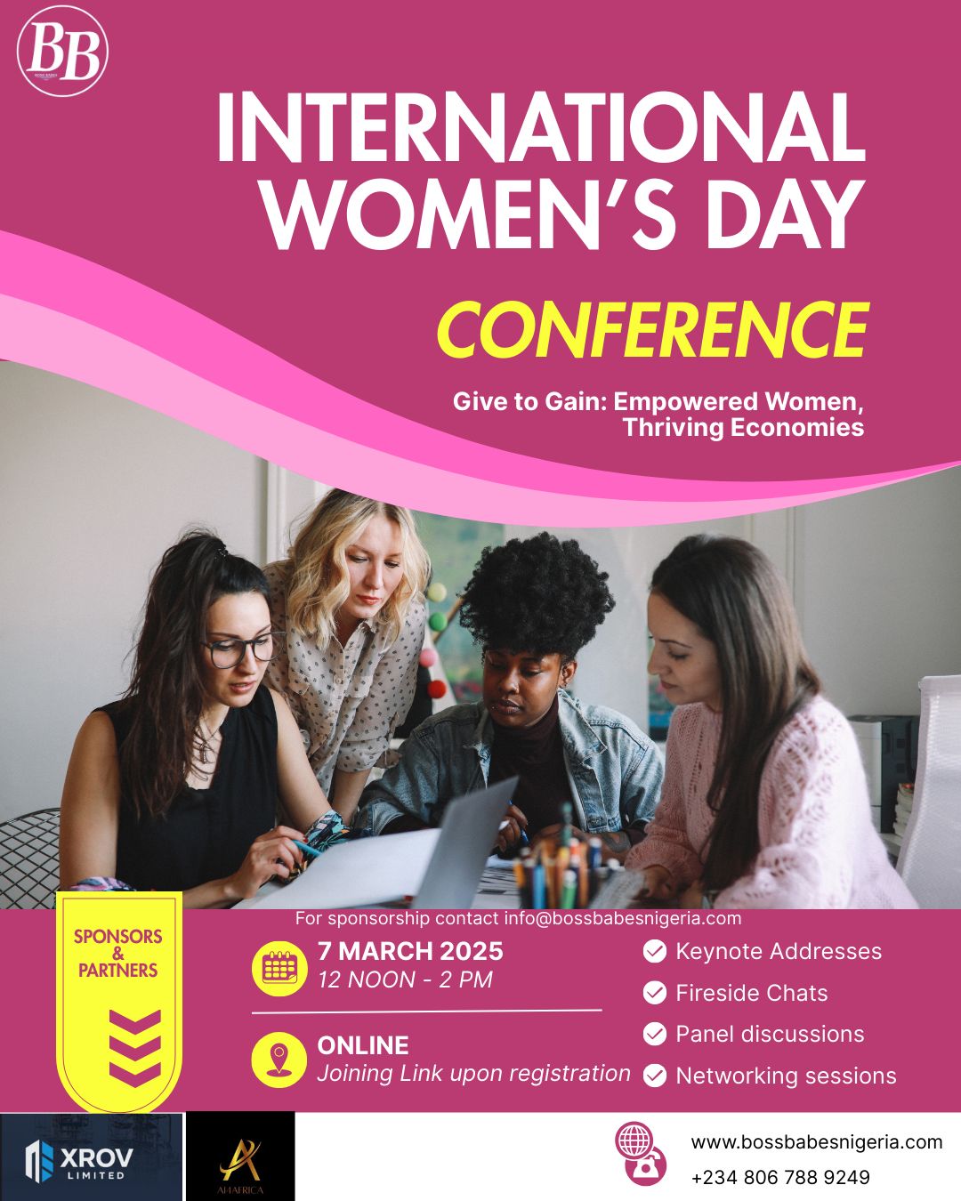 Poster for International Women's Day conference